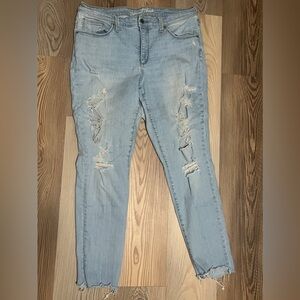 Universal Thread Light Blue Ripped Skinny Jeans